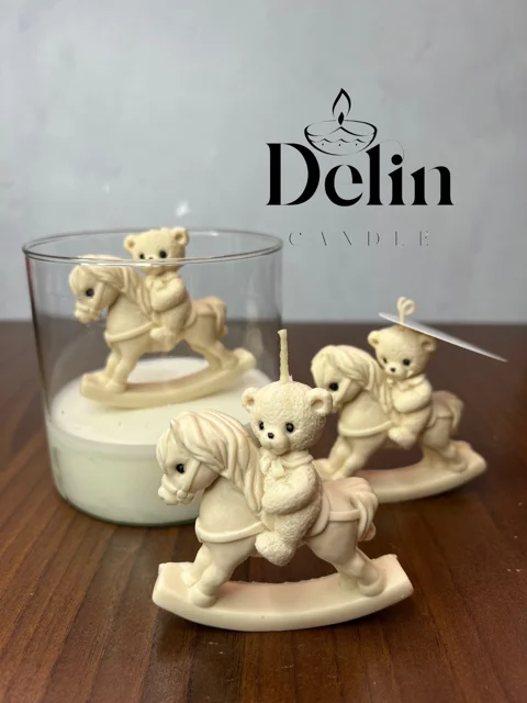 شمع تدی راکر دار ساده (بدون شات)